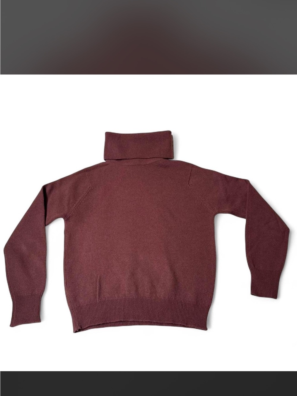 Women’s Wool Turtleneck Sweater - wine